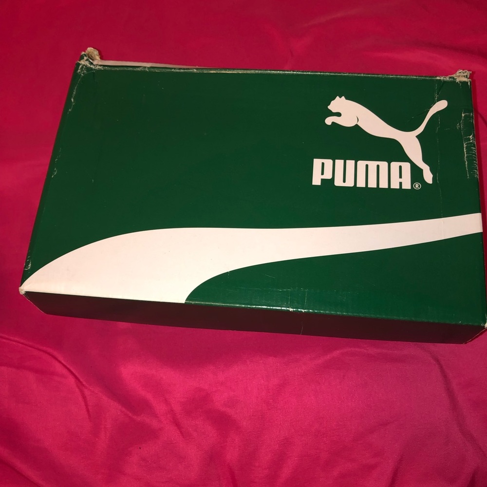 Puma royal blue suede shoes